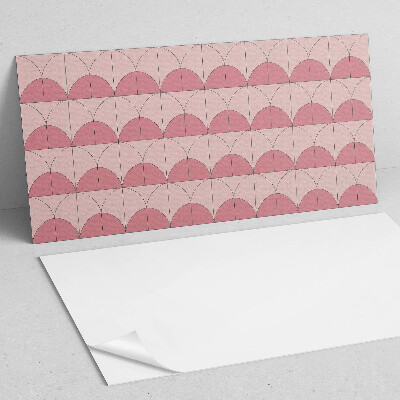 Samolepiaci obkladový panel Geometrické polkruhy v usporiadaní