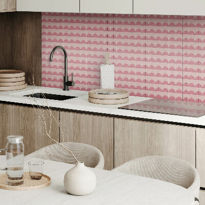 Samolepiaci obkladový panel Geometrické polkruhy v usporiadaní