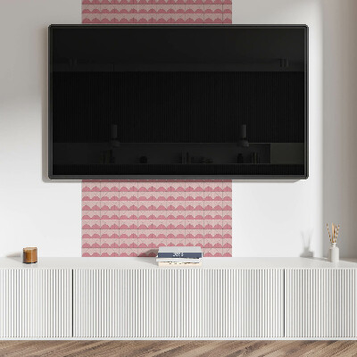Samolepiaci obkladový panel Geometrické polkruhy v usporiadaní