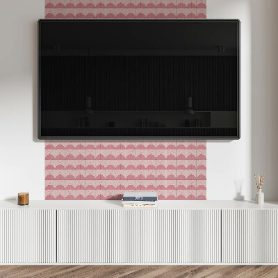 Samolepiaci obkladový panel Geometrické polkruhy v usporiadaní