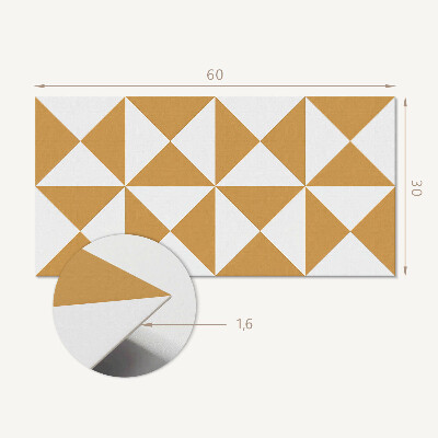Vinylový obklad stien Geometrický trojuholníkový vzor