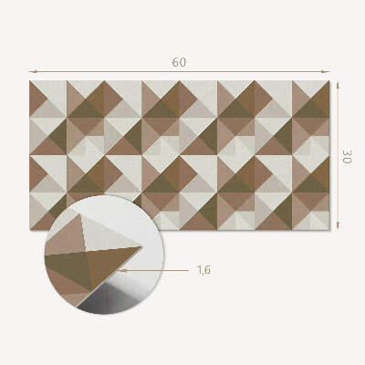 Dekoracný panel na stenu Geometria v trojuholníkoch