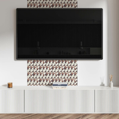 Samolepiaci obkladový panel Geometrický vzor s trojuholníkmi