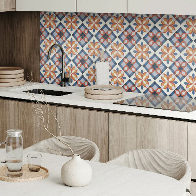 Samolepiaci obkladový panel Geometrický kvetinový vzor
