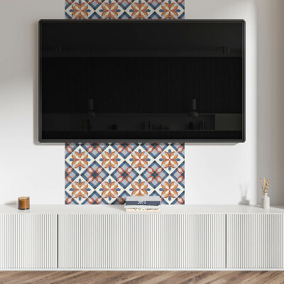 Samolepiaci obkladový panel Geometrický kvetinový vzor