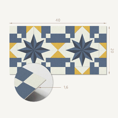Samolepiaci obkladový panel Geometrický vzor hviezdy