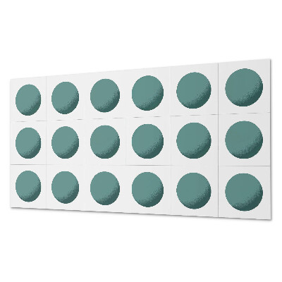 Vinylový obklad stien Geometrické kruhy v mriežke