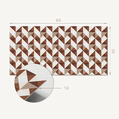 Dekoracný panel na stenu Geometrický trojuholníkový vzor