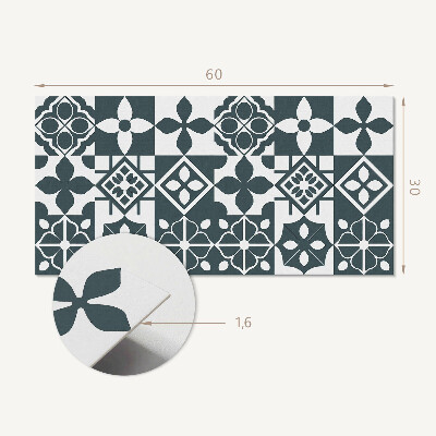 Vinylový obklad stien Geometrické vzory v dlaždiciach