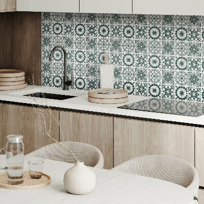 Samolepiaci obkladový panel Kvetinové a geometrické vzory