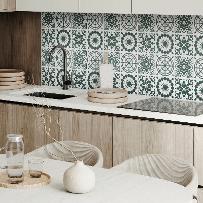 Samolepiaci obkladový panel Kvetinové a geometrické vzory