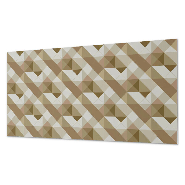 Samolepiaci obkladový panel Geometria v zemitých tónoch