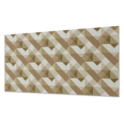 Samolepiaci obkladový panel Geometria v zemitých tónoch