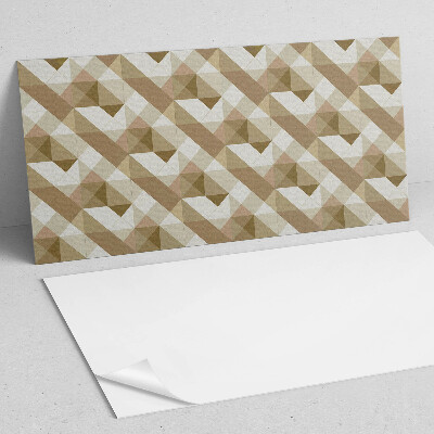 Samolepiaci obkladový panel Geometria v zemitých tónoch