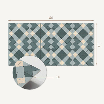 Vinylový obklad stien Geometrický diamantový vzor