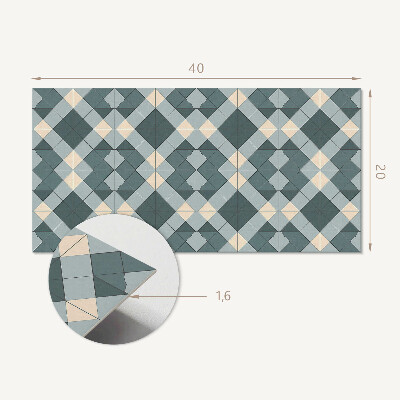 Vinylový obklad stien Geometrický diamantový vzor