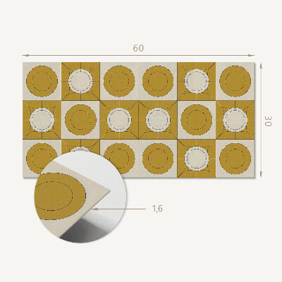 Samolepiaci obkladový panel Geometrický vzor s kruhmi