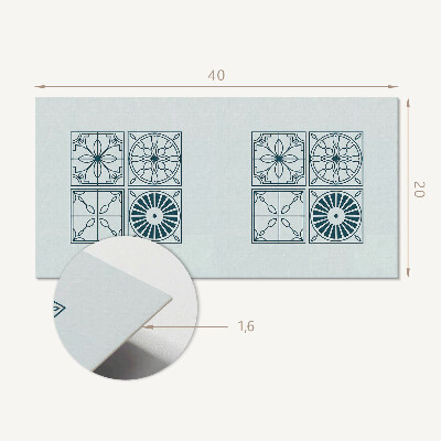 Samolepiaci obkladový panel Geometrické vzory dlaždíc
