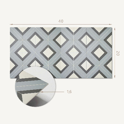Samolepiaci obkladový panel Geometria v pasteloch