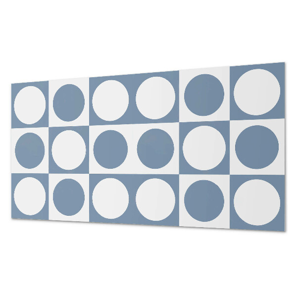 Samolepiaci obkladový panel Geometrické kruhy v mriežke