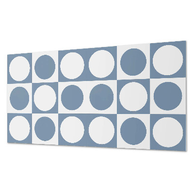 Samolepiaci obkladový panel Geometrické kruhy v mriežke