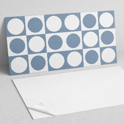 Samolepiaci obkladový panel Geometrické kruhy v mriežke