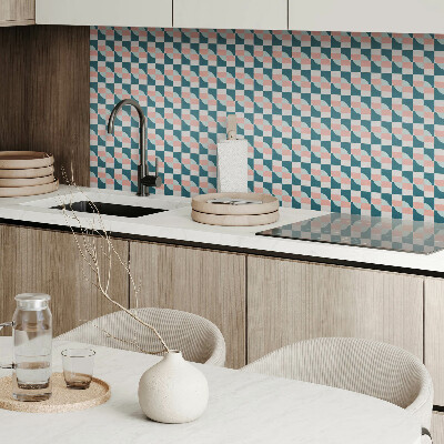 Samolepiaci obkladový panel Geometrický kockovaný vzor