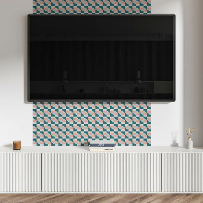 Samolepiaci obkladový panel Geometrický kockovaný vzor