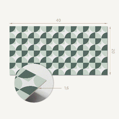 Dekoracný panel na stenu Geometria kruhov a štvorcov
