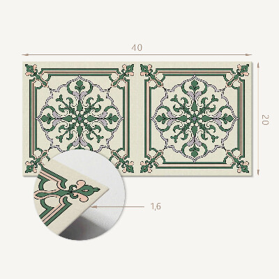 Dekoracný panel na stenu Kvetinový vzor s ornamentami
