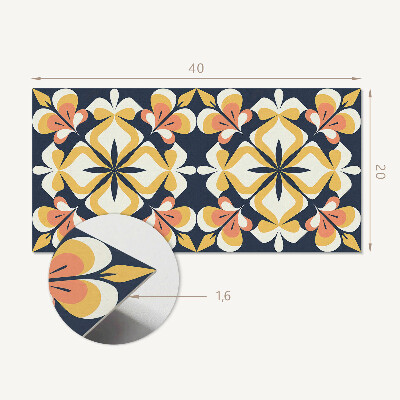 Vinylový obklad stien Geometrický kvetinový vzor