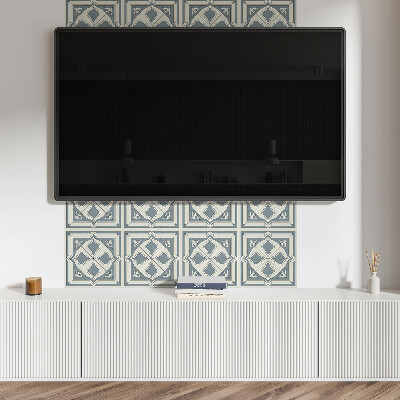 Dekoracný panel na stenu Kvetinový vzor na dlaždiciach