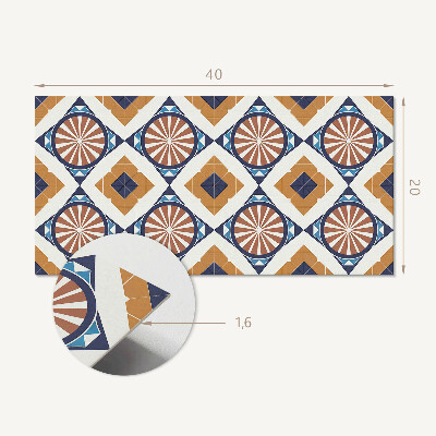 Vinylový obklad stien Geometrický vzor s kruhmi