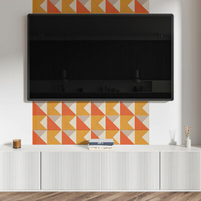 Dekoracný panel na stenu Geometrické trojuholníky v usporiadaní