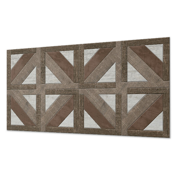 Dekoracný panel na stenu Geometria dreva a betónu