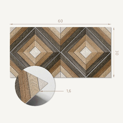Samolepiaci obkladový panel Geometrický diamantový vzor