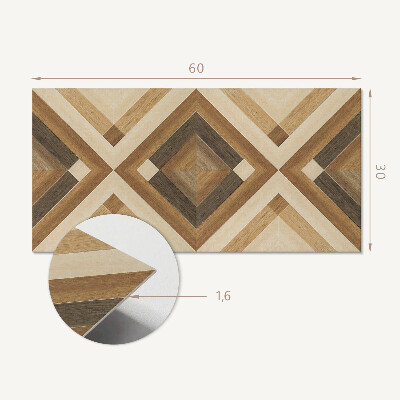 Vinylový obklad stien Geometrický kockovaný vzor
