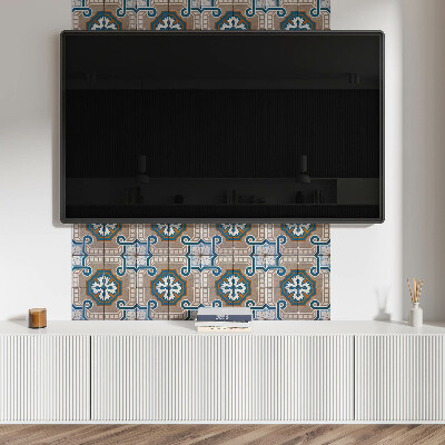 Samolepiaci obkladový panel Mozaikový vzor s ornamentami