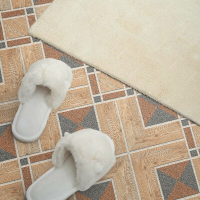 Samolepiaci obkladový panel Geometrický vzor s drevom