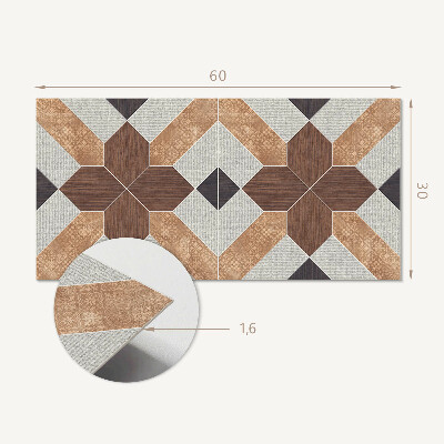 Dekoracný panel na stenu Geometrický vzor s motívom