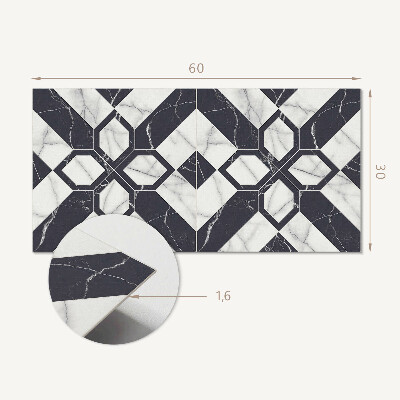Vinylový obklad stien Geometrický mramorový vzor