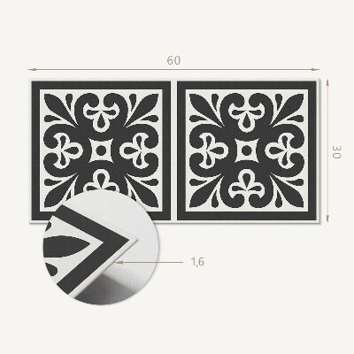 Samolepiaci obkladový panel Vzor s elegantnými motívmi