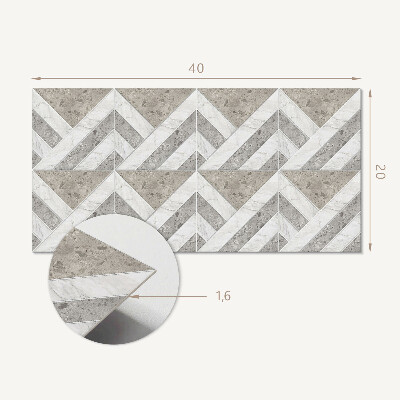 Samolepiaci obkladový panel Geometrický vzor v dlaždiciach