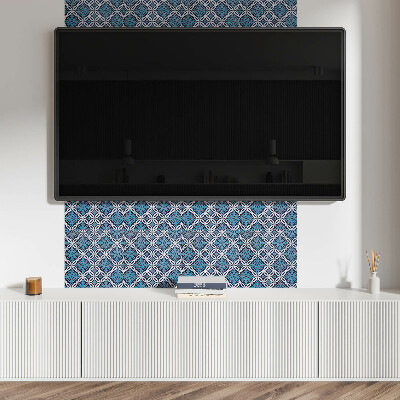 Dekoracný panel na stenu Geometrický vzor s kvetinovým motívom