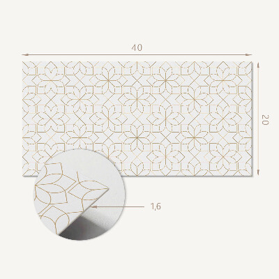 Samolepiaci obkladový panel Geometrický kvetinový vzor