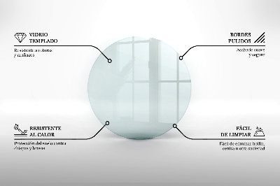 Sklo pod krb priehľadné okrúhle okrúhle