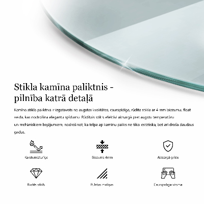 Sklo pod krb priehľadné okrúhle okrúhle