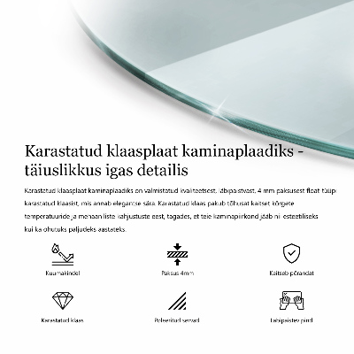 Sklo pod krb priehľadné okrúhle okrúhle