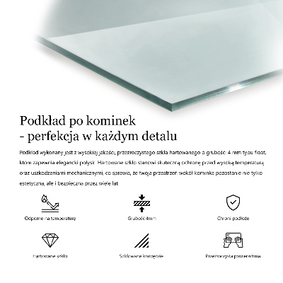 Podložka pod krbové kachle priehľadná obdĺžniková