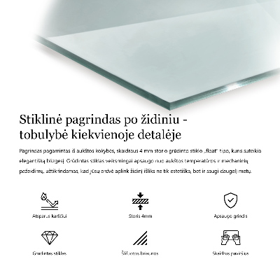 Podložka pod krbové kachle priehľadná obdĺžniková